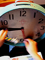 レトロ　学校の時計