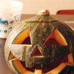ハロウィンのかぼちゃ　ジャックオランタンを作ってみた